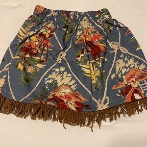 Little girls size 5 Western skirt